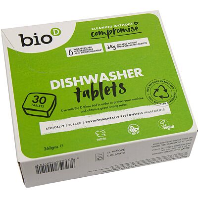 Bio D Dishwasher Tablets - 30 Tablets Bio D Dishwasher Tablets - 30 Tablets