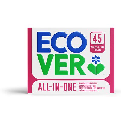 Ecover Wrapper Free All In One Dishwasher Tablets (45) Ecover Wrapper Free All In One Dishwasher Tablets (45)