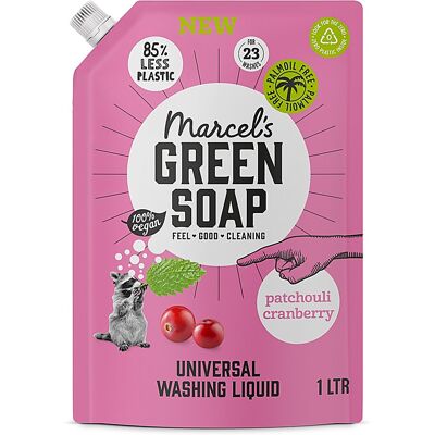 Marcel s Green Soap Marcel's Green Soap Laundry Liquid Refill Patchouli & Cranberry Marcel s Green Soap Marcel's Green Soap Laundry Liquid Refill Patchouli & Cranberry