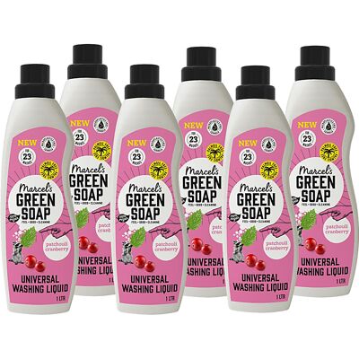 Marcel s Green Soap Marcel's Green Soap Laundry Liquid Patchouli & Cranberry (6 x 1L) Marcel s Green Soap Marcel's Green Soap Laundry Liquid Patchouli & Cranberry (6 x 1L)