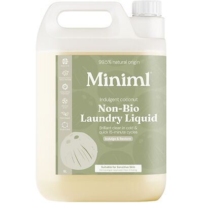 Miniml Indulgent Coconut Non-Bio Laundry Liquid - 5L Miniml Indulgent Coconut Non-Bio Laundry Liquid - 5L