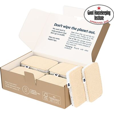 Seep Eco - Sponge Scourers - 7x11x2 cm Seep Eco - Sponge Scourers - 7x11x2 cm