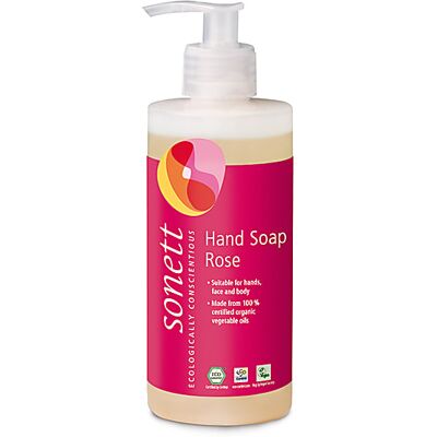 SONETT - Tekuté prírodné mydlo Ruža - Ruža - BIO rastlinné oleje - Liquid soap SONETT - Tekuté prírodné mydlo Ruža - Ruža - BIO rastlinné oleje - Liquid soap