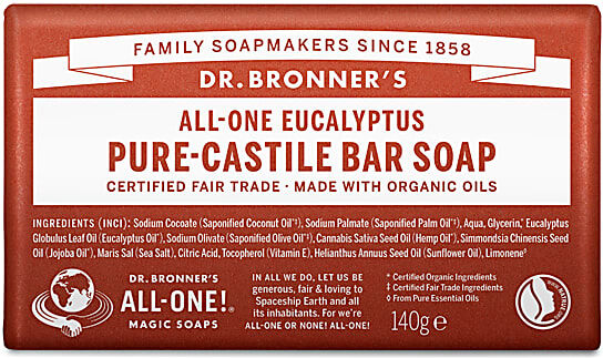 Dr Bronners Dr. Bronner's Eucalyptus Organic Soap Bar