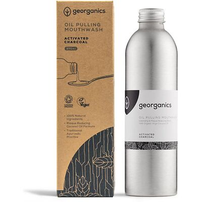 Georganics Activated Charcoal Oil Mouthwash - Mouthwash Georganics Activated Charcoal Oil Mouthwash - Mouthwash