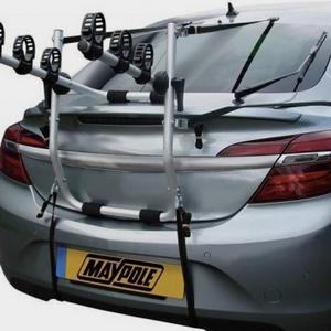 Maypole High Rear Mounted 3 Bike Cycle Carrier, Silver  - Silver - Size: One Size