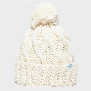 Alpine Women's Chunky Bobble Hat, Cream  - Cream - Size: One Size