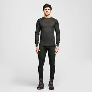 The Edge Men's Thermal Underwear Set, Black  - Black - Size: Large