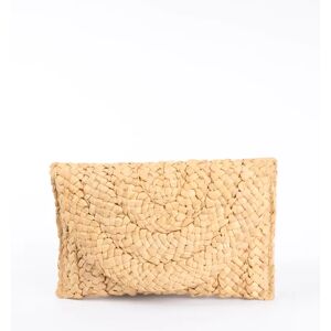 Blue Vanilla Woven Clutch Bag - ONE / BEIGE -