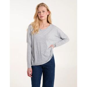 Blue Vanilla Batwing High Low Top - S/M / GREY - female