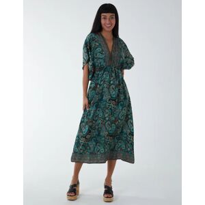 Blue Vanilla Kimono Sleeve Midi Dress - S / BLACK - female