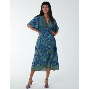 Blue Vanilla Kimono Sleeve Midi Dress - S / NAVY - female