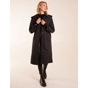 Blue Vanilla Longline Mac Coat - 10 / CHARCOAL - female