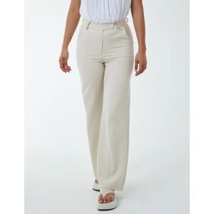 Blue Vanilla Wide Leg Formal Trouser - S / BEIGE - female