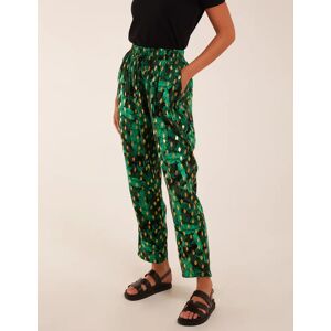 Blue Vanilla Foil Detail Capri Trousers - S / BLACK - female