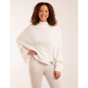 Blue Vanilla Batwing High Neck Jumper - ONE / IVORY - female