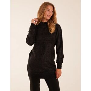 Blue Vanilla High Neck Long Jumper - S/M / BLACK - female