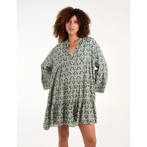 Blue Vanilla High Low Smock Dress - ONE / GREEN - female