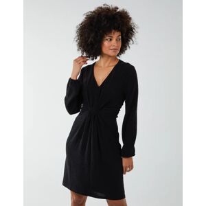 Blue Vanilla Lurex Tie Back Dress - 8 / BLACK - female