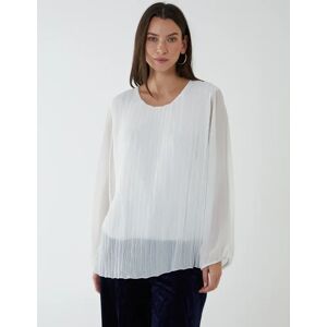 Blue Vanilla Self Detail Blouse - S/M / CREAM - female