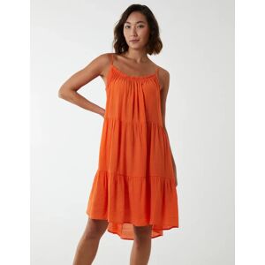 Blue Vanilla Tiered Cami Mini Dress - S / ORANGE - female