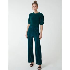 Blue Vanilla Pleat Trouser - M/L / Bottle Green - female