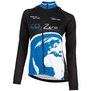 Cycling jersey, BOBSTARS Women's CO² Zero Long Sleeve Jersey, size S, Cycle gear