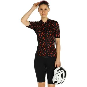 NALINI Red Shoes Women's Set (cycling jersey + cycling shorts) Women's Set (2 pieces), Cycling clothing