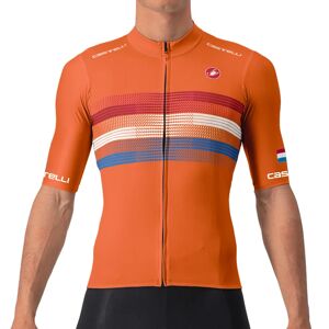 CASTELLI Country-Collection Netherlands Short Sleeve Jersey, for men, size M, Cycling jersey, Cycling clothing