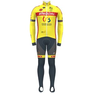 Vermarc WALLONIE BRUXELLES 2021 Set (winter jacket + cycling tights), for men