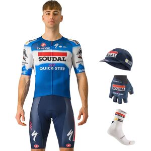 Castelli SOUDAL QUICK-STEP Race 2024 Maxi-Set (5 pieces) Maxi Set (5 pieces), for men, Cycling clothing