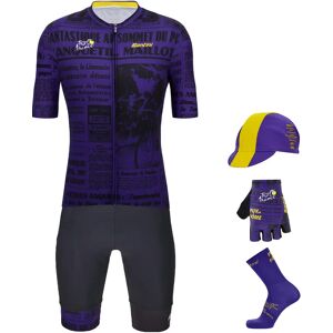 Santini TOUR DE FRANCE Puy de Dome 2023 Maxi-Set (5 pieces) Maxi Set (5 pieces), for men, Cycling clothing