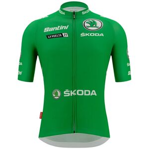 Santini LA VUELTA Short Sleeve Jersey 2021 Best Sprinter, for men, size 2XL, Cycle shirt, Bike gear