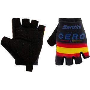 Santini La Vuelta KM CERO 2019 Cycling Gloves Cycling Gloves, for men, size S, Cycling gloves, Cycling clothing