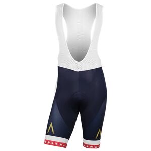 Vermarc AQUA BLUE SPORT Bib Shorts American Champion 2018, for men, size 2XL, Cycle trousers, Cycle gear