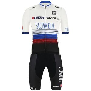 Santini SLOVAKIAN NATIONAL TEAM 2019 Set (cycling jersey + cycling shorts), for men, Cycling clothing