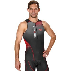 Triathlon top, BOBTEAM Infinity black-red Tri Top, for men, size S, Triathlon clothing