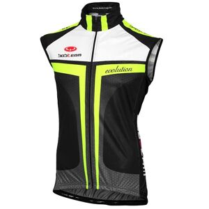 Bike vest, BOBTEAM Evolution 2.0 black-neon yellow Wind Vest, for men, size 3XL, Cycling gear