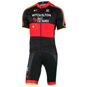 Giordana MITCHELTON - SCOTT Chinese Champion 2019 Set (cycling jersey + cycling shorts), for men, Cycling clothing