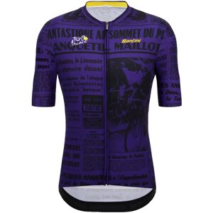 Santini TOUR DE FRANCE Puy de Dôme 2023 Short Sleeve Jersey, for men, size M, Cycle jersey, Cycling clothing