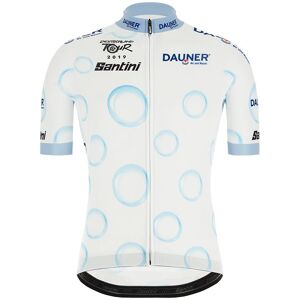 Santini DEUTSCHLAND TOUR White Jersey 2019 Leader of the young rider Short Sleeve Jersey, for men, size S, Cycling jersey, Cycling clothing