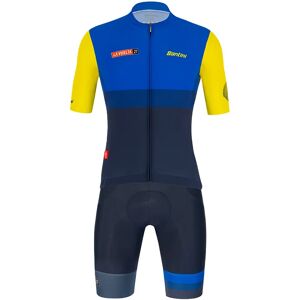 Santini LA VUELTA Galicia 2021 Set (cycling jersey + cycling shorts), for men, Cycling clothing