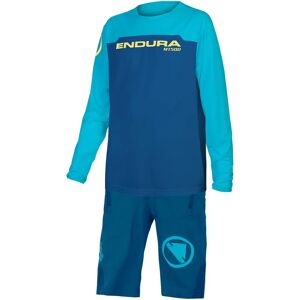 ENDURA MT500 Burner Children's Kit (cycling jersey + cycling shorts) Kids Set (2 pieces), Kids cycling clothing