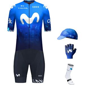 Gobik MOVISTAR Race 2024 Maxi-Set (5 pieces), for men, Cycling clothing