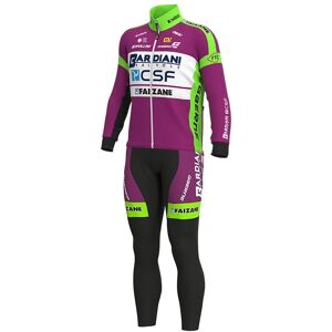 Alé BARDIANI CSF FAIZANÈ 2021 Set (winter jacket + cycling tights), for men