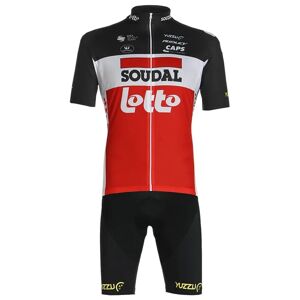 Vermarc SOUDAL LOTTO 2021 Set (cycling jersey + cycling shorts), for men, Cycling clothing