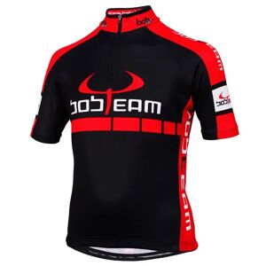 Kids cycle jersey, BOBTEAM Kid's Short Sleeve Jersey Infinity, size L, Kids cycle clothing