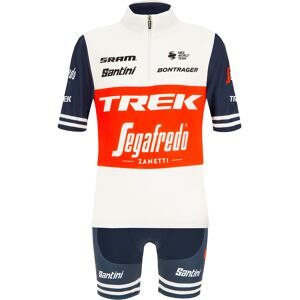 Santini TREK- SEGAFREDO 2022 Children's Kit (cycling jersey + cycling shorts) Kids Set (2 pieces)