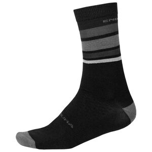 Endura BaaBaa Merino Stripe Winter Cycling Socks Winter Socks, for men, size L-XL, MTB socks, Bike gear