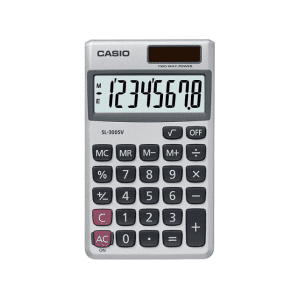 Casio SL-300SV Pocket Calculator - Silver